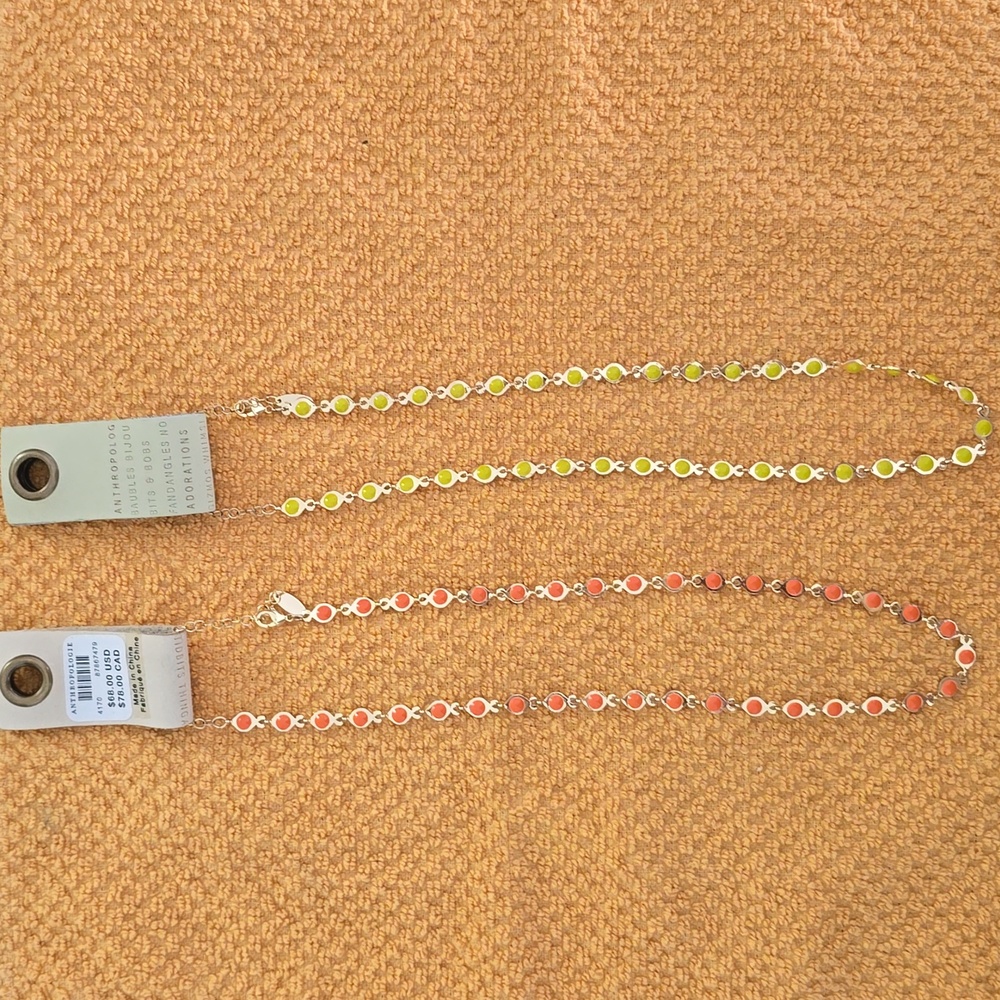 NWT: ANTRHOPOLOGIE BUNDLE OF 2 NECKLACES